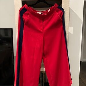 Michael Kors Red and Navy Pants